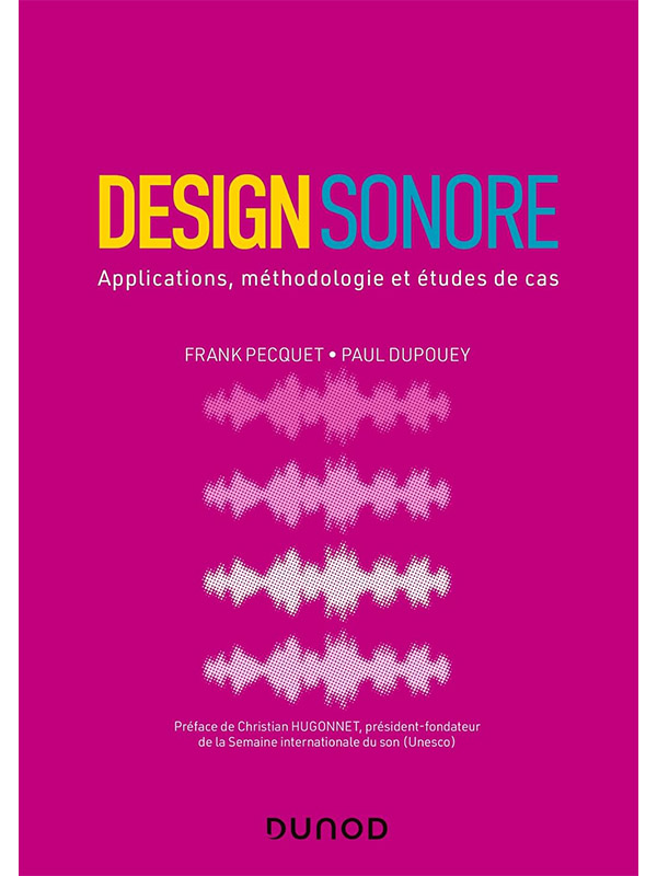 Couverture du livre Design Sonore, Dunod 2022