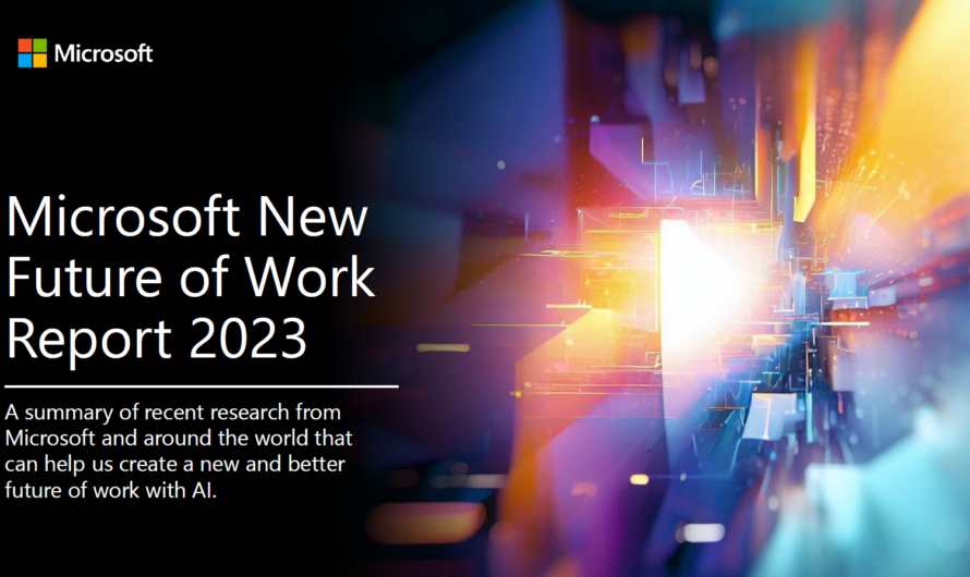 Analyse du rapport Microsoft « New Future of Work » 2023