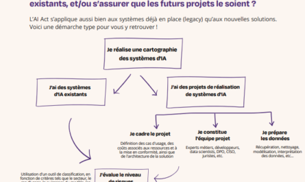 Schéma des actions de mise en conformité AI Acte Union Européenne par France Digitale et Wavestone