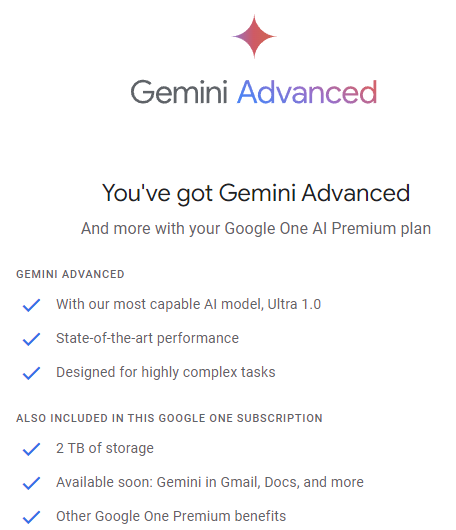 Test de Google Gemini Advanced (modèle Ultra 1.0)
