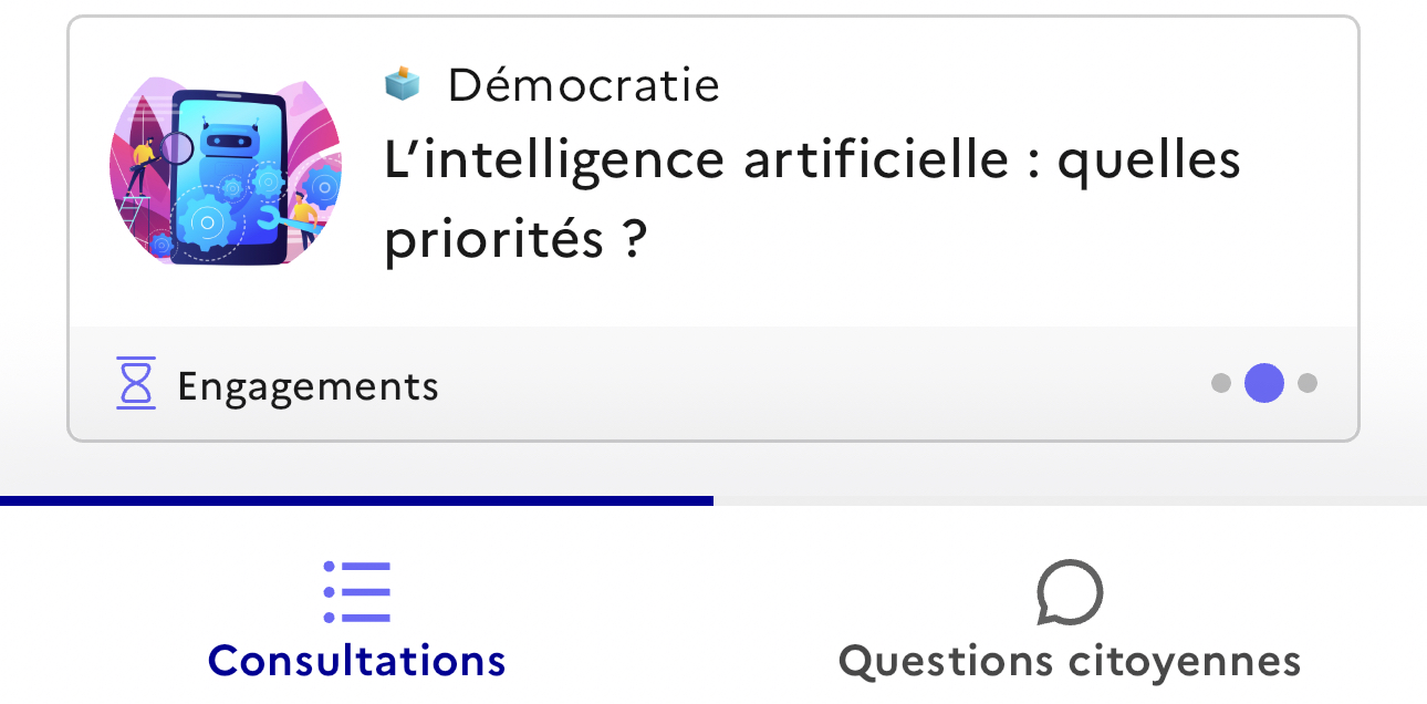 Intelligence artificielle générative, la consultation sur Agora