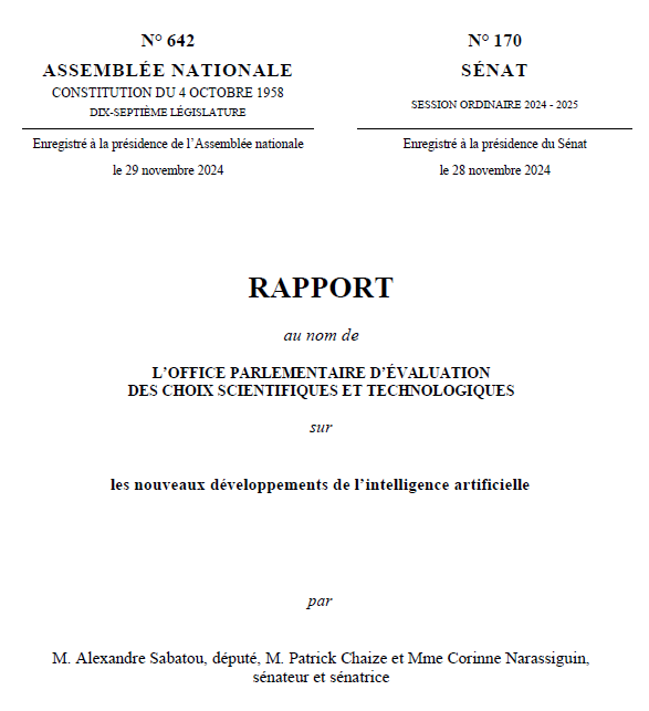 Couverture du rapport ChatGPT, et après ?