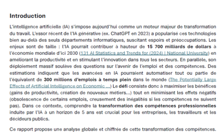 Prospective IA et compétences en 2030