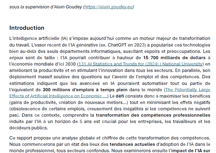 Prospective sur l’impact des intelligences artificielles sur le monde du travail d’ici à 2030