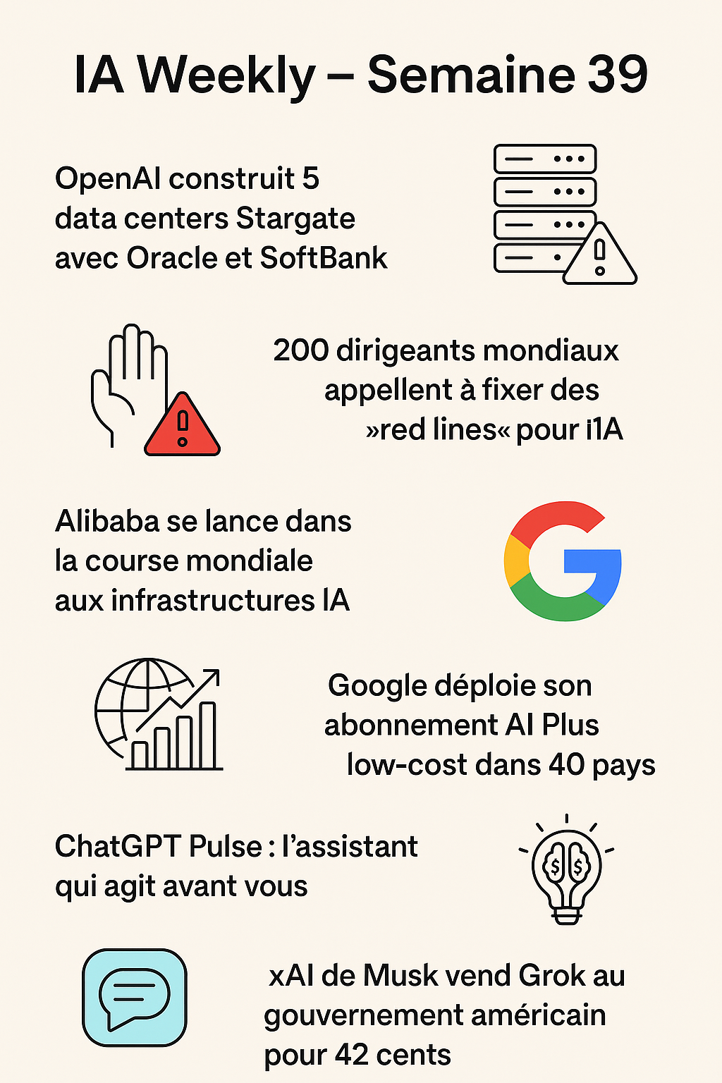 Actualités IA semaine 39