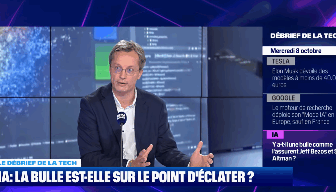 Bulle IA, Alain Goudey sur BFM Business dans Tech & Co