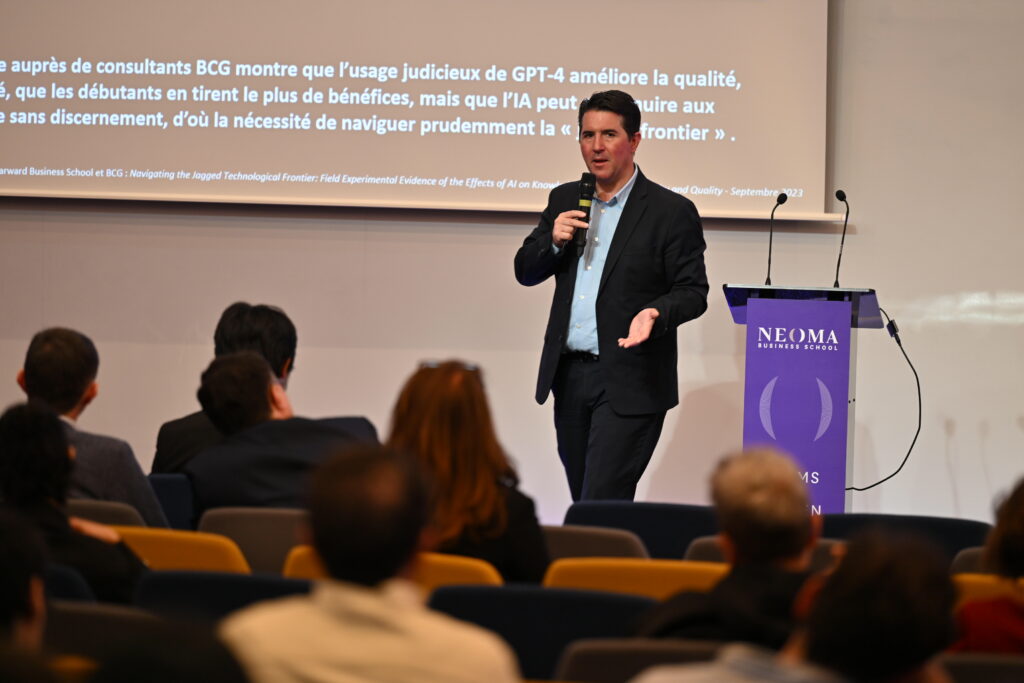 Aurélien Fénard à la seconde édition IA et ESR de NEOMA Business School