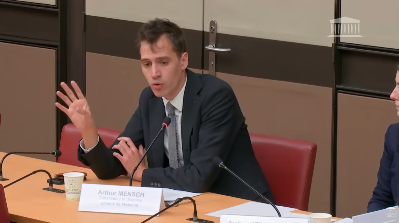 L'audition d'Arthur Mensch à l'Assemblée Nationale