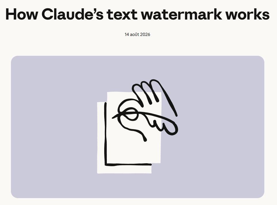 Watermarking texte IA